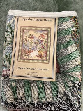 There’s Snow Place Like Home 50” X 60” Winter Themed Tapestry Throw